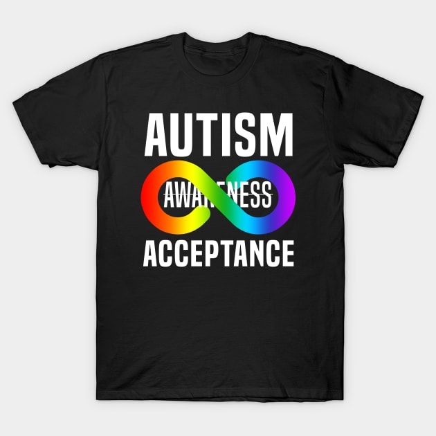 Autism Acceptance Awareness Is Not Enough T-Shirt by Luna Illustration